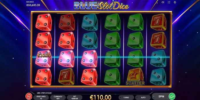 RTP & Volatilitas Blue Slot Dice